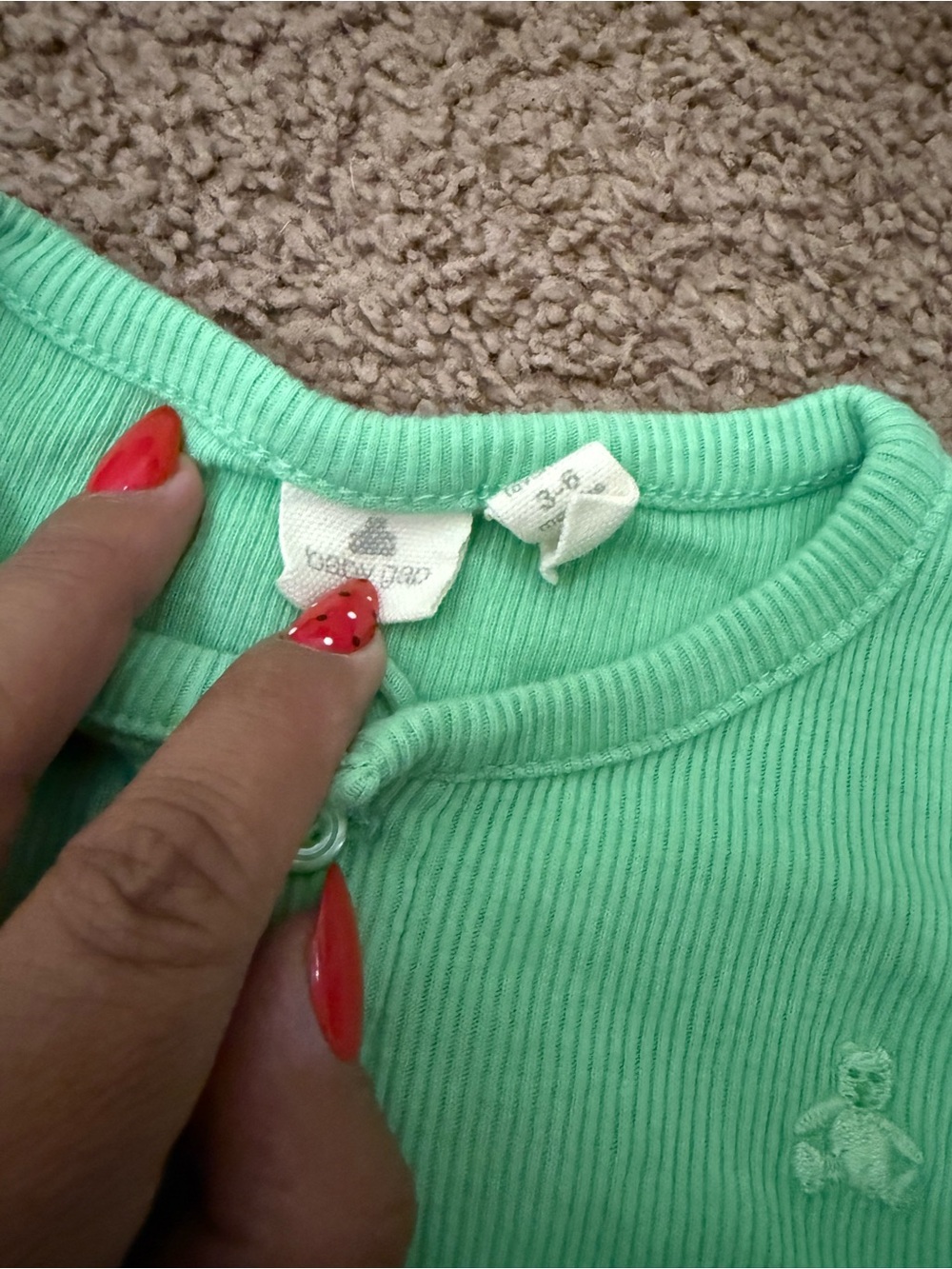 GAP Mint Green Ribbed Two-Piece Set - Picture 2 of 2
